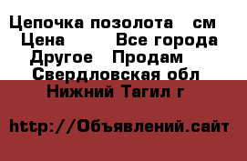 Цепочка позолота 50см › Цена ­ 50 - Все города Другое » Продам   . Свердловская обл.,Нижний Тагил г.